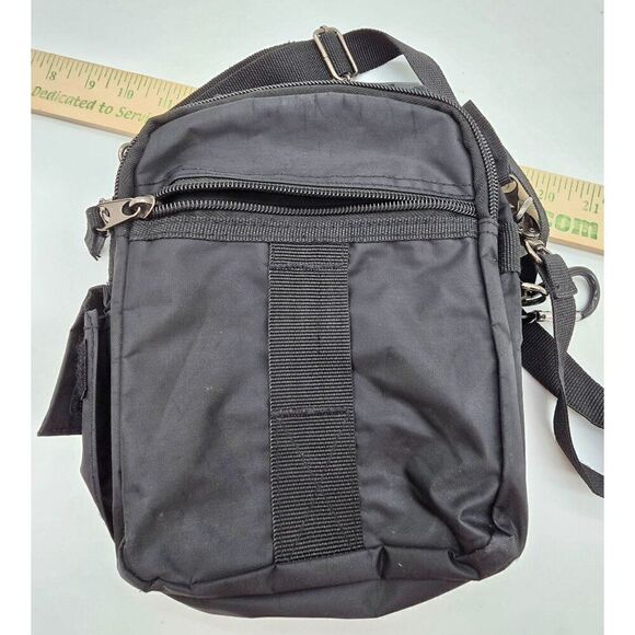 BlackShoulder Sling Bag W/ Multiple Pockets Adjustable Strap The Presidents Cup - Picture 2 of 6
